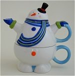 Snowman with Scarf T-4-1
